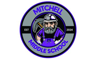 Graphic submitted. The logo for Mitchell Middle featuring the mascot for the “Mitchell Miners”.