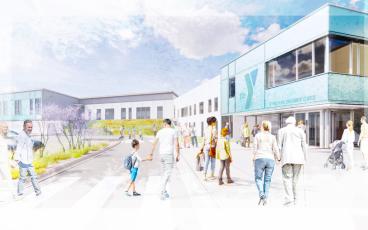 Courtesy of the YMCA.  Renderings of the Mitchell County YMCA, slated to open in Summer 2025, promising a new era of community health and wellness.