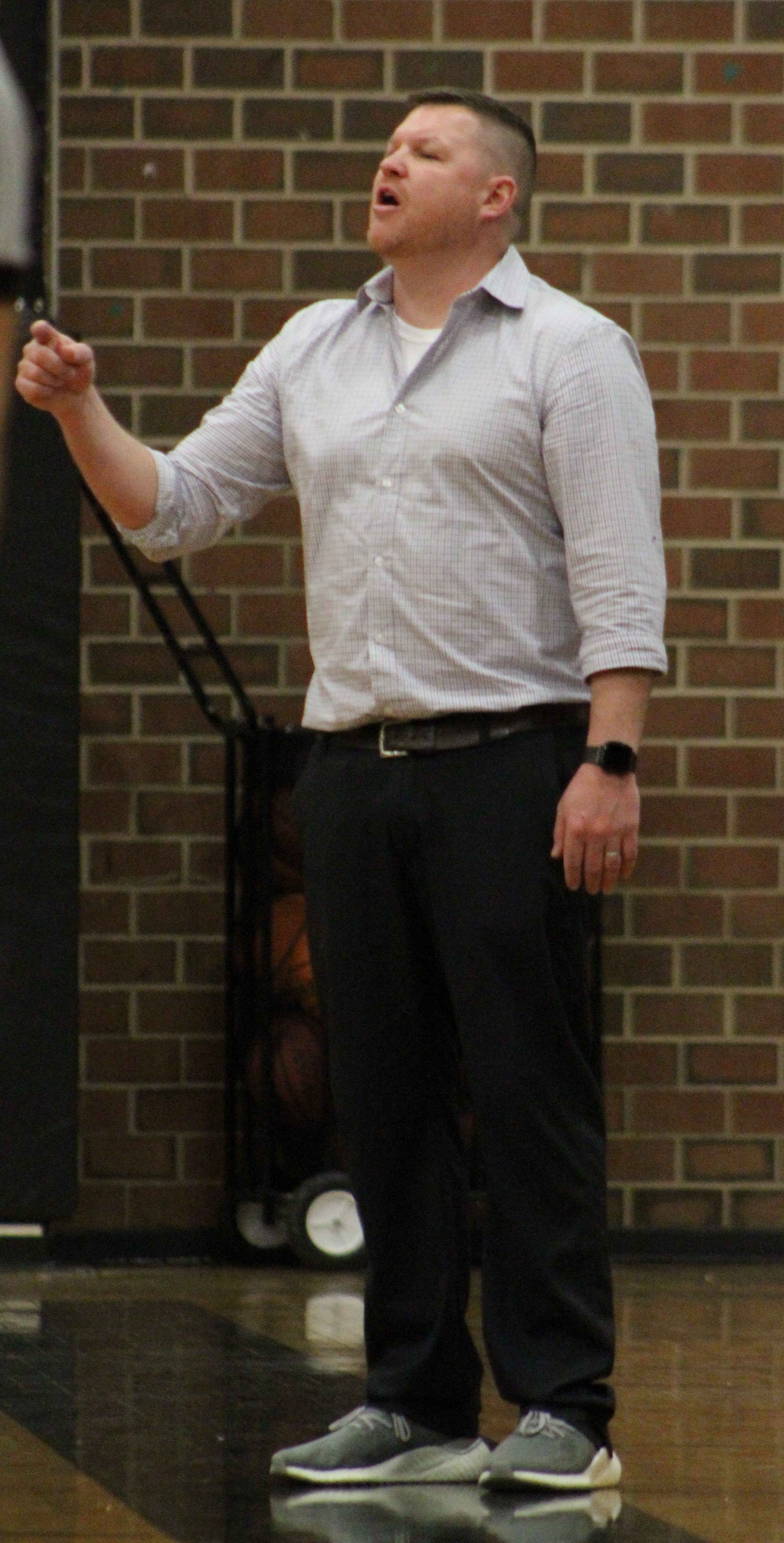 Head JV girls' coach Ryan Cook