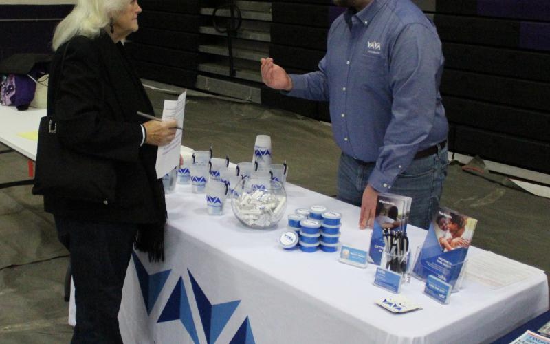 Mitchell County DSS Director Sara Ross said Monday, Nov. 4, during a meeting of the DSS Board more than 200 people, 40 vendors and 200 vendor participants attended the Medicaid Transformation and Community Resource Fair Saturday, Nov. 2, at Mitchell High School, during which 74 people were screened for enrollment and 67 were enrolled. (Brandon Roberts/MNJ)