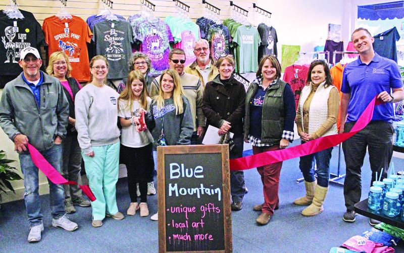 New business Blue Mountain had its official ribbon-cutting ceremony Wednesday, Nov. 13, in downtown Spruce Pine.