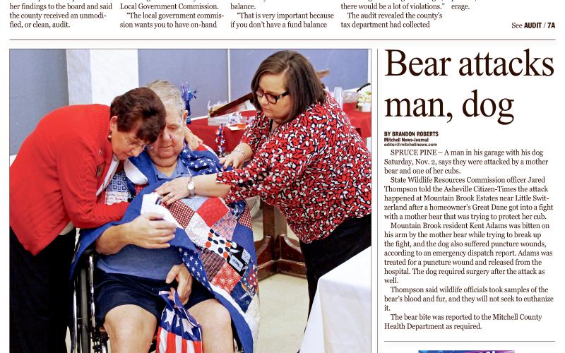 Front page for Wednesday, Nov. 13.