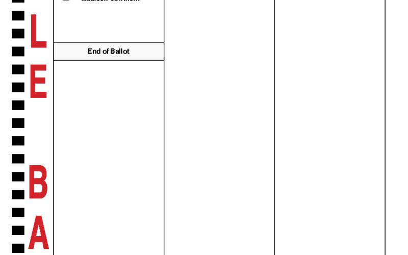 Sample ballot