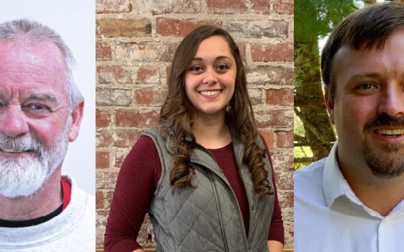 In interviews with MNJ Reporter Juliana Walker, Mitchell County Board of Commissioners candidates explained their backgrounds, qualifications and ideas for the future of the county. From Left to Right: Jeff Harding, Harley Masters and Brandon Pittman.