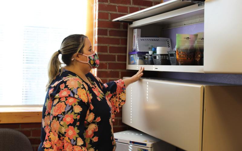 Mountain Escape Spa owner Amber Gardner opened her spa in downtown Spruce Pine earlier this month and admitted that she picked a unique time to begin her journey with the ongoing pandemic raging. (MNJ photo/Juliana Walker)