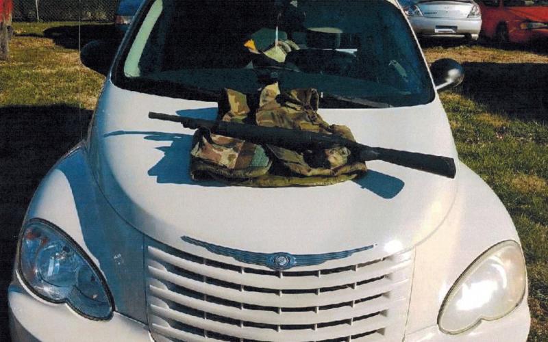 PT Cruiser with recovered items