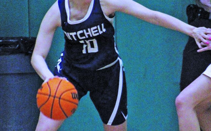 Marley Cloer fights for space in the paint in 2019. (MNJ file photo)