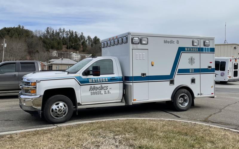At the board’s regular session on Wednesday, Feb. 10, commissioners unanimously approved a decision to begin negotiations for a contract with Watauga Medics, which would be called “Mitchell Medics” if hired by the county. (Photo by Juliana Walker/MNJ)