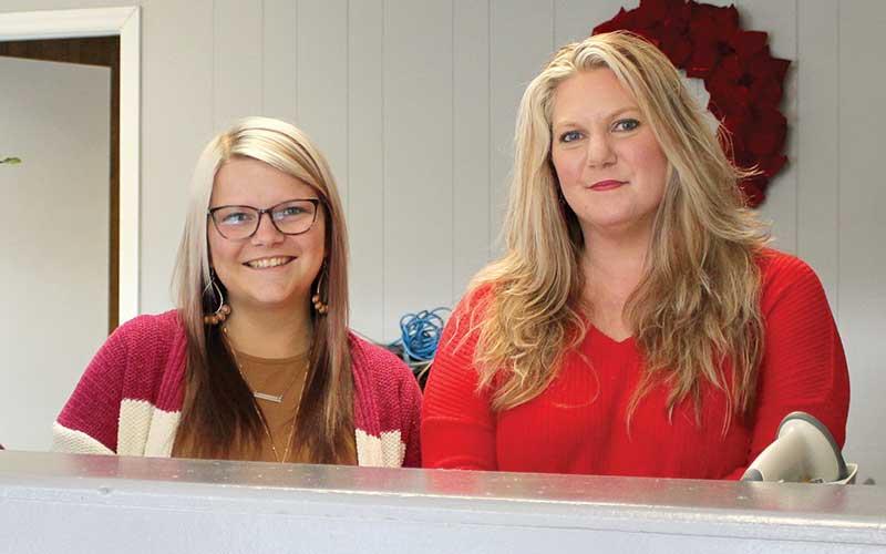 Taylor Marchese and Shelley Buchanan look forward to serving residents at the newly opened NC DMV.