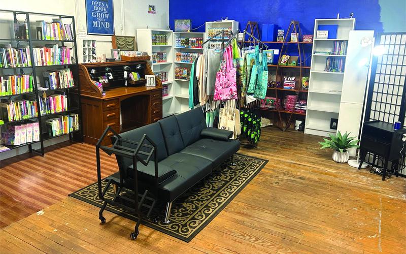 MNJ photo/Sarah Quintas. The new reading area at Poppy’s Wildcraft invites patrons to unwind with a book.