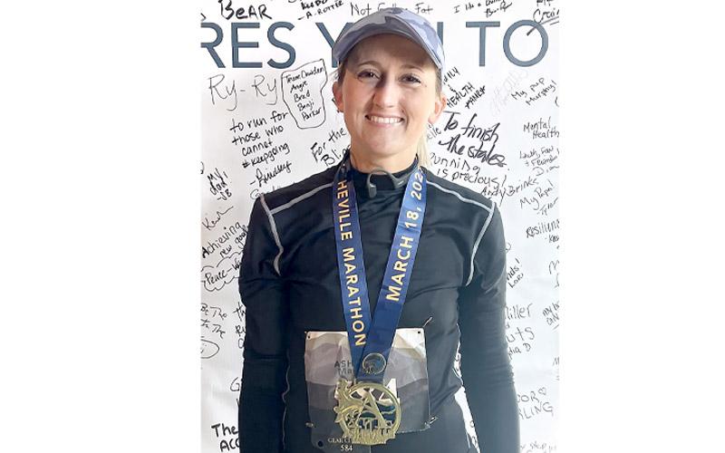 Photo/Larry Suiter. On April 15, Kayla Blevins will be competing in the Boston Marathon.