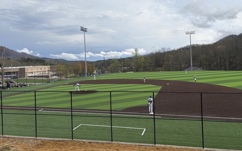 Submitted photo.  The Mitchell Mountaineers varsity baseball team defeat the Warhorses.  The team faced off against Owen High School Friday, with a final score of 11-6.