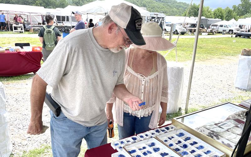 File photo.  The Grassy Creek Mineral and Gem Show will run July 27 to Aug. 3, from 10 a.m. to 6 p.m. each day on the hill above Skyview Circle on N.C. Highway 226 South.