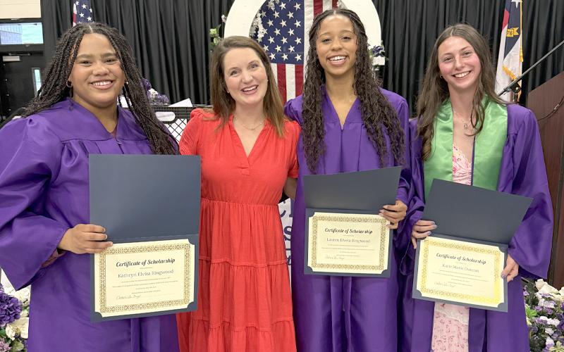 Submitted photo.  In an unprecedented move, a local scholarship committee chose to give out three iterations of the Michael Wilson Scholarship this year.
