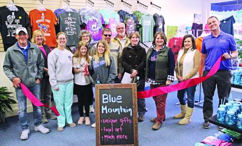 New business Blue Mountain had its official ribbon-cutting ceremony Wednesday, Nov. 13, in downtown Spruce Pine. 
