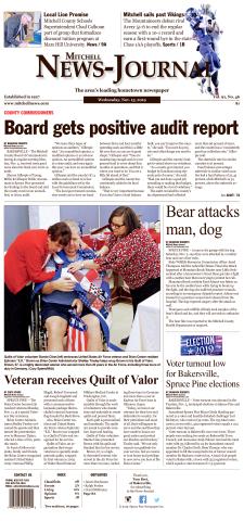 Front page for Wednesday, Nov. 13.
