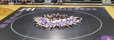 Wrestlers on mat