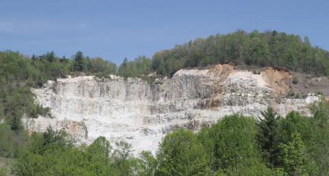 The pure white sand seen in the bunkers at Augusta National Golf Club, the location of the 2020 Masters Tournament, is made of granulated quartz sourced from Mitchell County. (Photo sourced from Quartz Corp website)