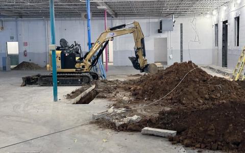 Photos submitted. Construction crews are making significant progress on the new Law Enforcement Center in Bakersville. 