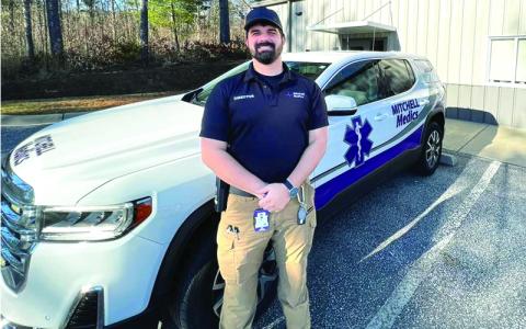 Photo submitted.  Mitchell Medics EMS Director, Bryant Reid. 