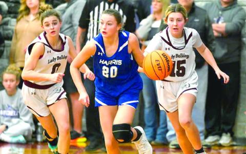 MNJ Photos/Sarah Quintas -  Regan Woodlief leads the fast break. 