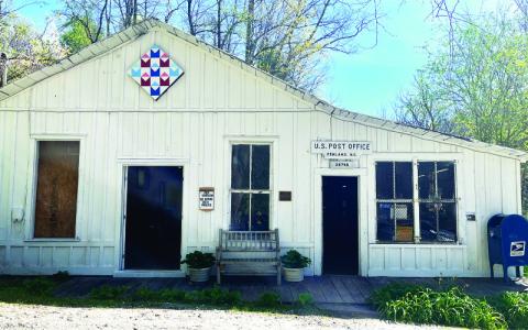 MNJ photos/Madison Smith. The Penland Post Office was originally built as Bailey Lumber Company offices but is also fondly remembered by the community for its time as a general store.