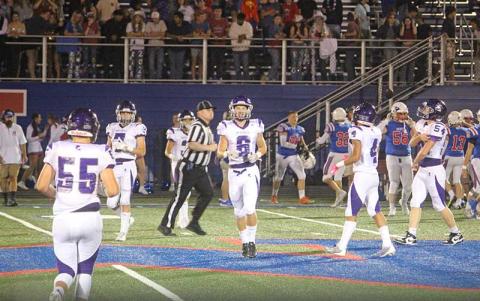 Submitted photo/Stephanie Warren - No. 6 Hayden Webb had a productive night for the Mitchell High School Mountaineers, carrying the ball for 47 yards and a touchdown.