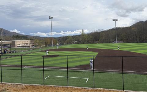 Submitted photo.  The Mitchell Mountaineers varsity baseball team defeat the Warhorses.  The team faced off against Owen High School Friday, with a final score of 11-6.