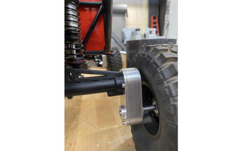 Submitted photo.  For their project, Mayland’s SkillsUSA competitors identified a real-world problem common to remote-controlled rovers used by SWAT teams: low ground clearance, which limits the rover’s ability to move effectively through rough or debris-filled environments during tactical operations. To solve the issue, the team engineered a custom portal axle system — a design that raises the body of the rover without increasing its overall size.