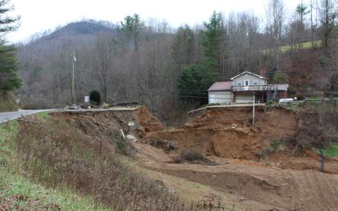 File photo.  After months of requests from residents and local leaders, North Carolina has begun a program to help repair private roads and bridges damaged by Hurricane Helene (downgraded to a tropical storm after slowing down over land).