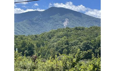 MNJ Photo/Mariel Williams.  Multiple agencies and a helicopter banded together to rescue an injured hiker in Yancey County last week. The hiker was stranded near Celo Knob, shown here from the South Toe Valley side of the mountain.