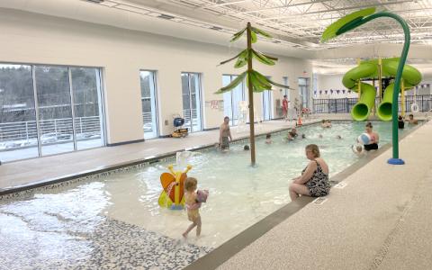 MNJ Photo/Mariel Williams.  Bill Hoag, executive director of the A-M-Y Wellness Foundation YMCA of Mitchell County, said that day passes for pool use have been popular during the winter break period for local schools.