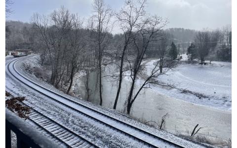 MNJ Photo/Mariel Williams.  Winter Storm Fern did not live up to all the dire predictions made last week, but Mitchell County still got its share of ice and icy winds.