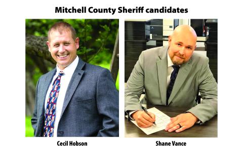 Mitchell County Sheriff candidates, Cecil Hobson and Shane Vance.
