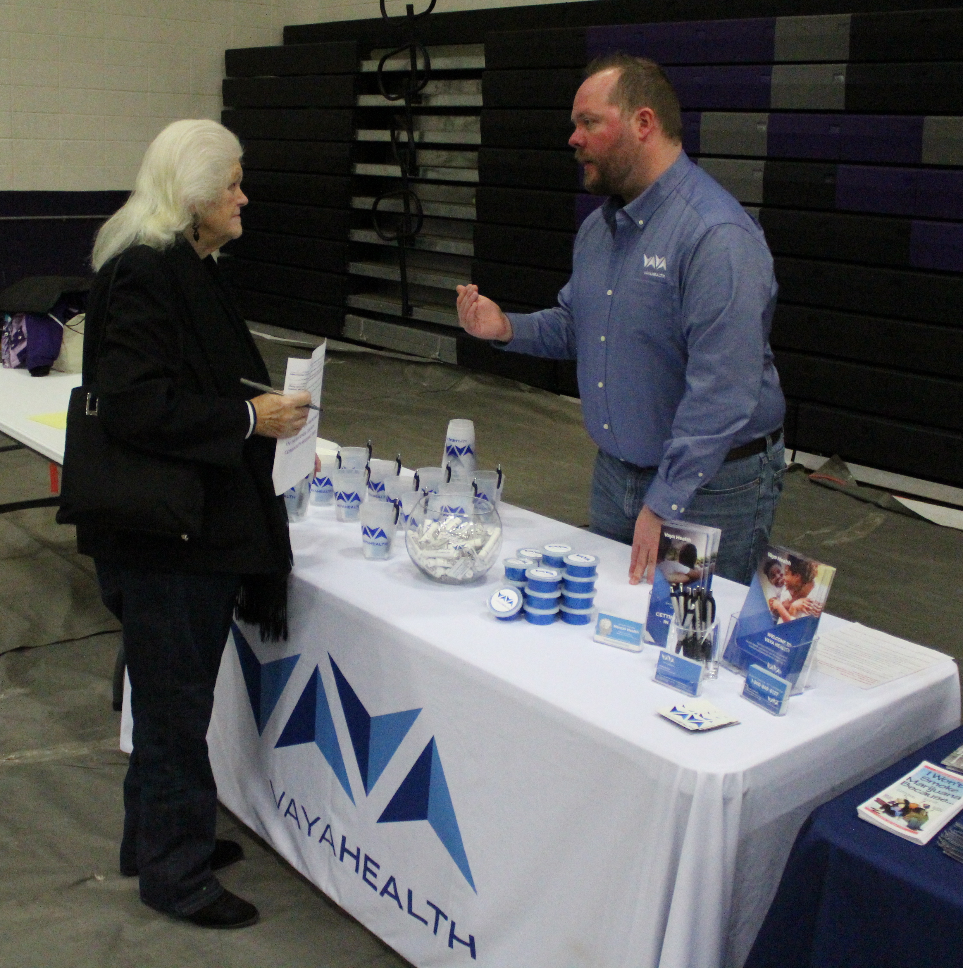 Mitchell County DSS Director Sara Ross said Monday, Nov. 4, during a meeting of the DSS Board more than 200 people, 40 vendors and 200 vendor participants attended the Medicaid Transformation and Community Resource Fair Saturday, Nov. 2, at Mitchell High School, during which 74 people were screened for enrollment and 67 were enrolled. (Brandon Roberts/MNJ)