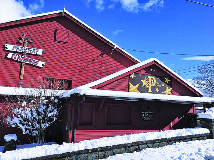 The Parkway Playhouse sits covered in snow earlier this year. There have been some changes at the Parkway Playhouse. (Submitted)