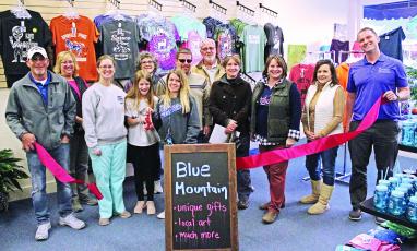 New business Blue Mountain had its official ribbon-cutting ceremony Wednesday, Nov. 13, in downtown Spruce Pine. 